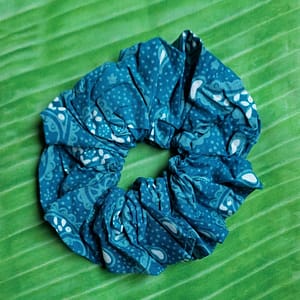 Scrunchy Blauw Batik