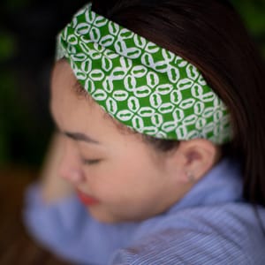 groene batik bandana